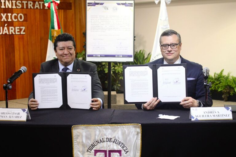 Carlos César Guzmán Álvarez y Andrés Aguilera Martínez firma 2026